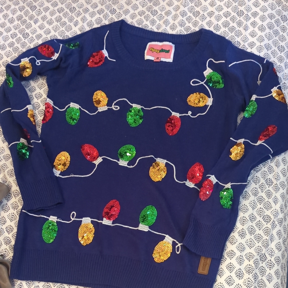 Tipsy Elves Blue Sweater